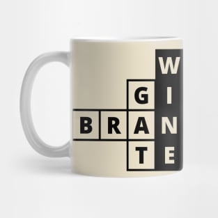 Crosswords: All paths lead to Wine (black text) Mug